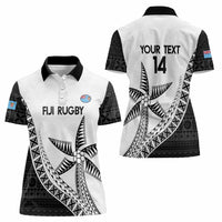 Custom Fiji Rugby Women Polo Shirt Go Champions Fijian Tapa Cloth