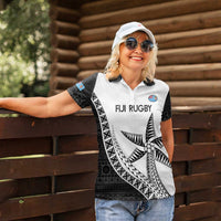 Custom Fiji Rugby Women Polo Shirt Go Champions Fijian Tapa Cloth