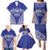Personalised Queen Salote College Family Matching Puletasi and Hawaiian Shirt Kolisi Fefine 100th Anniversary Kupesi Blue - Polynesian Pride