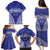 Personalised Queen Salote College Family Matching Puletasi and Hawaiian Shirt Kolisi Fefine 100th Anniversary Kupesi Blue - Polynesian Pride