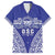 Personalised Queen Salote College Family Matching Puletasi and Hawaiian Shirt Kolisi Fefine 100th Anniversary Kupesi Blue - Polynesian Pride