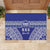 Personalised Queen Salote College Rubber Doormat Kolisi Fefine 100th Anniversary Kupesi Blue - Polynesian Pride