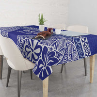 Personalised Queen Salote College Tablecloth Kolisi Fefine 100th Anniversary Kupesi Blue - Polynesian Pride