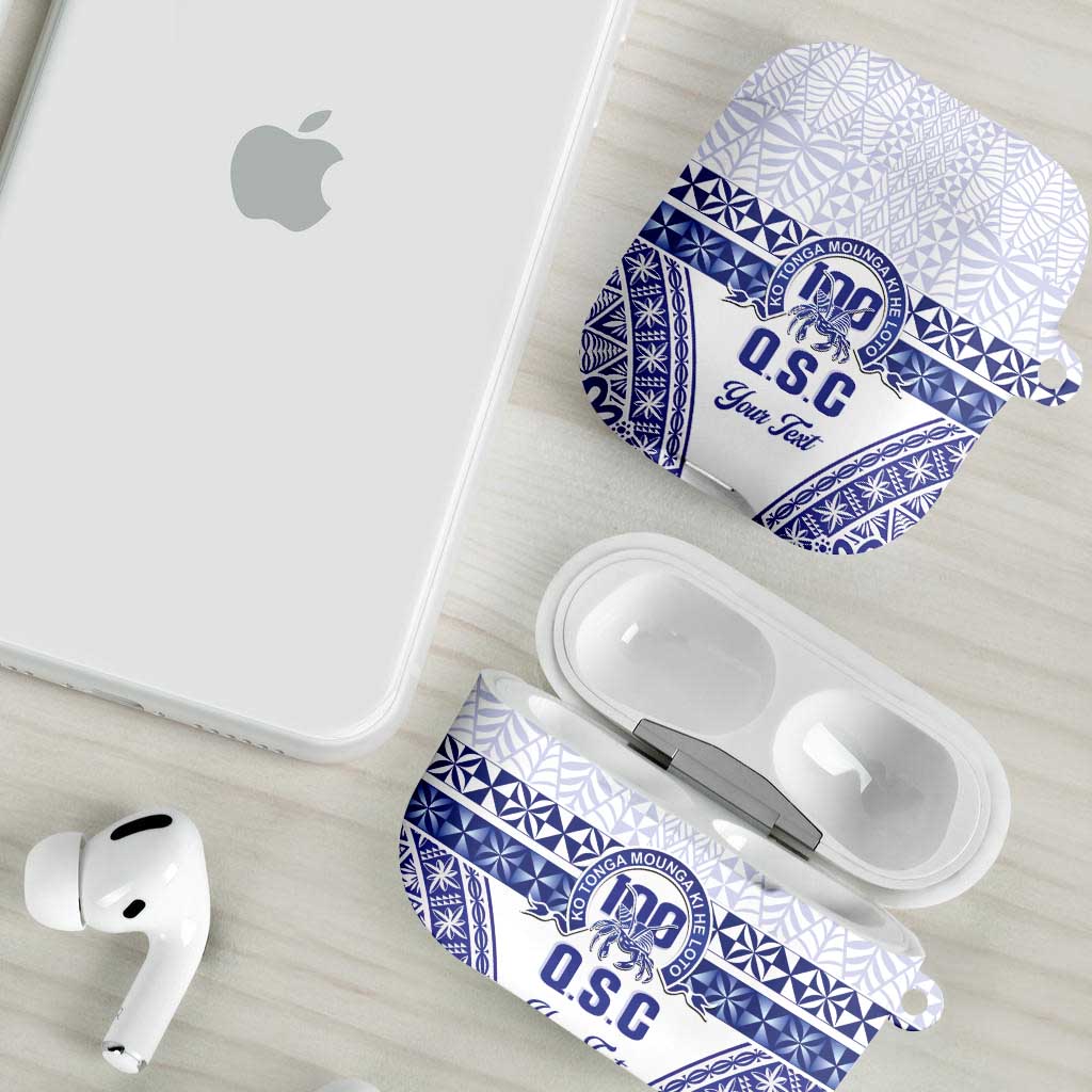 Personalised Queen Salote College AirPods Case Kolisi Fefine 100th Anniversary Kupesi White - Polynesian Pride