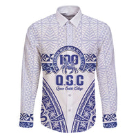 Personalised Queen Salote College Family Matching Mermaid Dress and Hawaiian Shirt Kolisi Fefine 100th Anniversary Kupesi White - Polynesian Pride