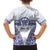 Personalised Queen Salote College Family Matching Off Shoulder Maxi Dress and Hawaiian Shirt Kolisi Fefine 100th Anniversary Kupesi White - Polynesian Pride