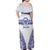 Personalised Queen Salote College Family Matching Off Shoulder Maxi Dress and Hawaiian Shirt Kolisi Fefine 100th Anniversary Kupesi White - Polynesian Pride