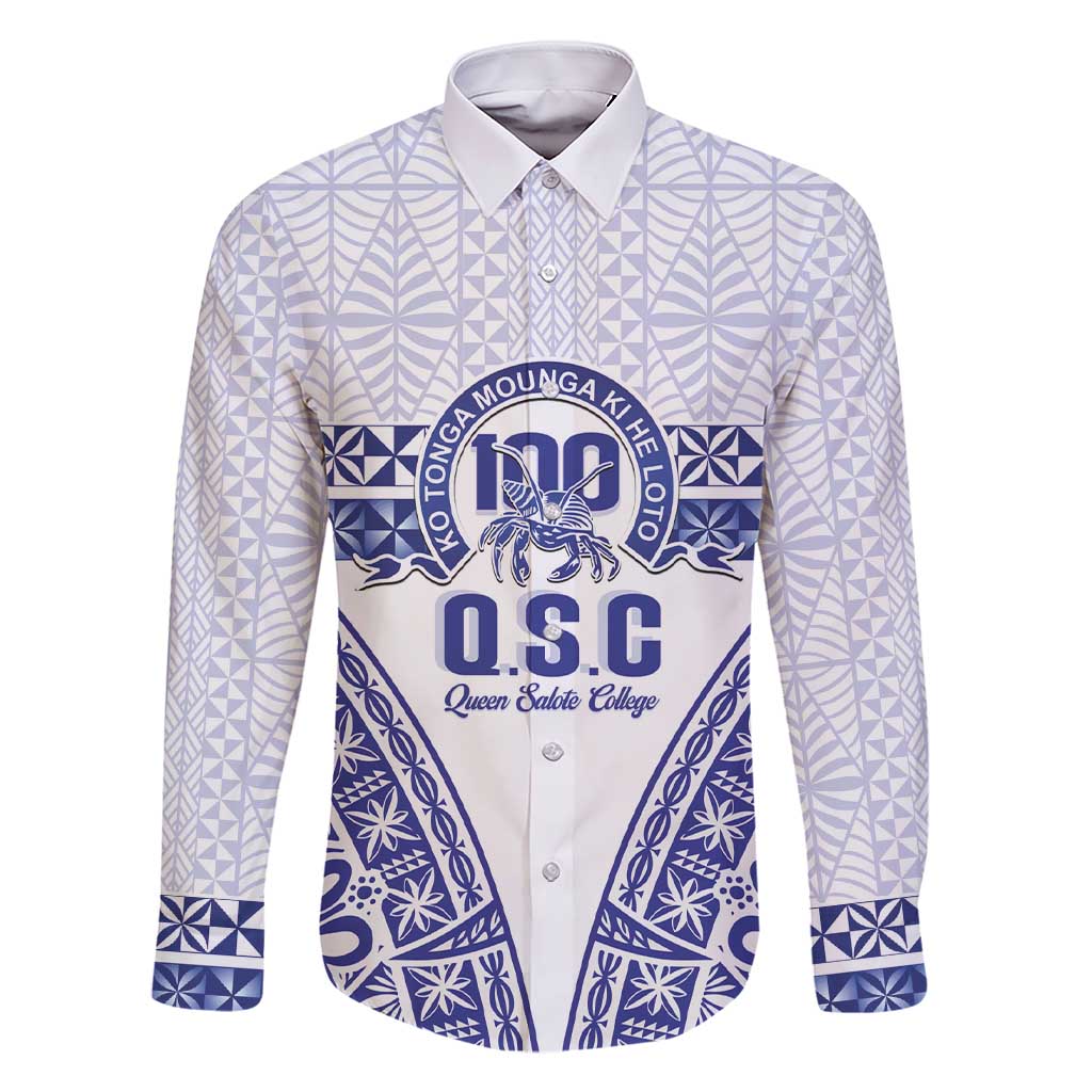 Personalised Queen Salote College Family Matching Short Sleeve Bodycon Dress and Hawaiian Shirt Kolisi Fefine 100th Anniversary Kupesi White - Polynesian Pride