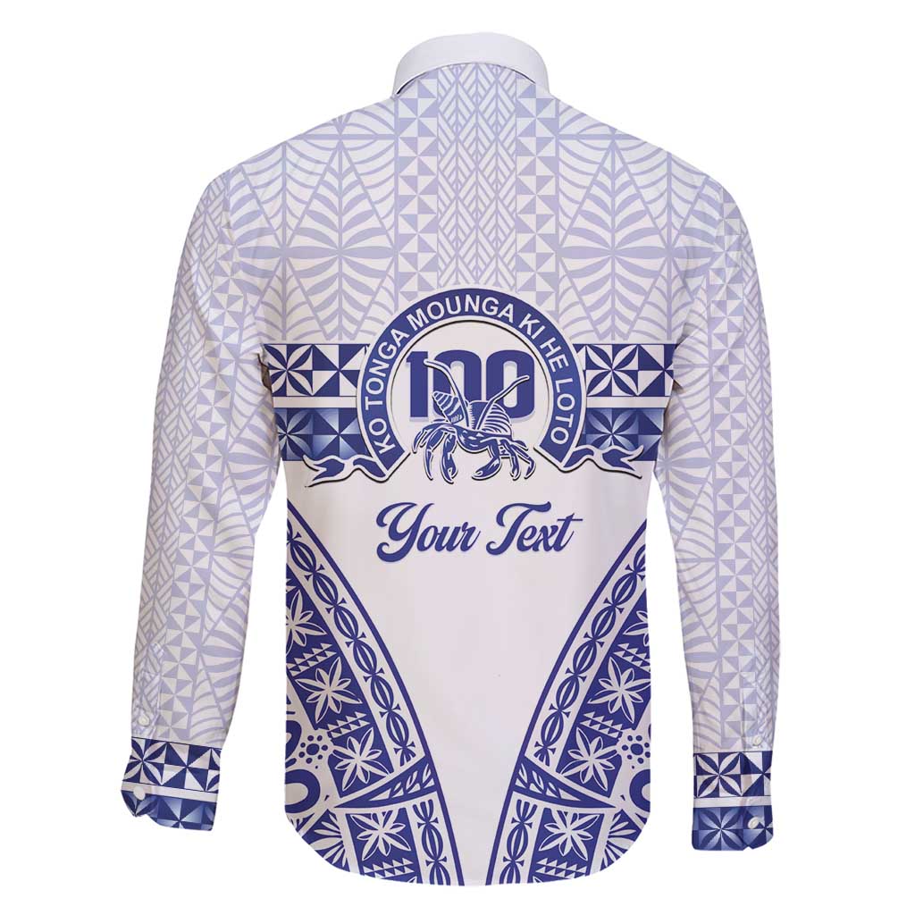 Personalised Queen Salote College Family Matching Short Sleeve Bodycon Dress and Hawaiian Shirt Kolisi Fefine 100th Anniversary Kupesi White - Polynesian Pride