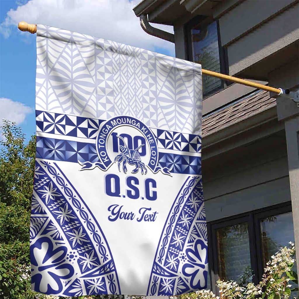 Personalised Queen Salote College Garden Flag Kolisi Fefine 100th Anniversary Kupesi White - Polynesian Pride