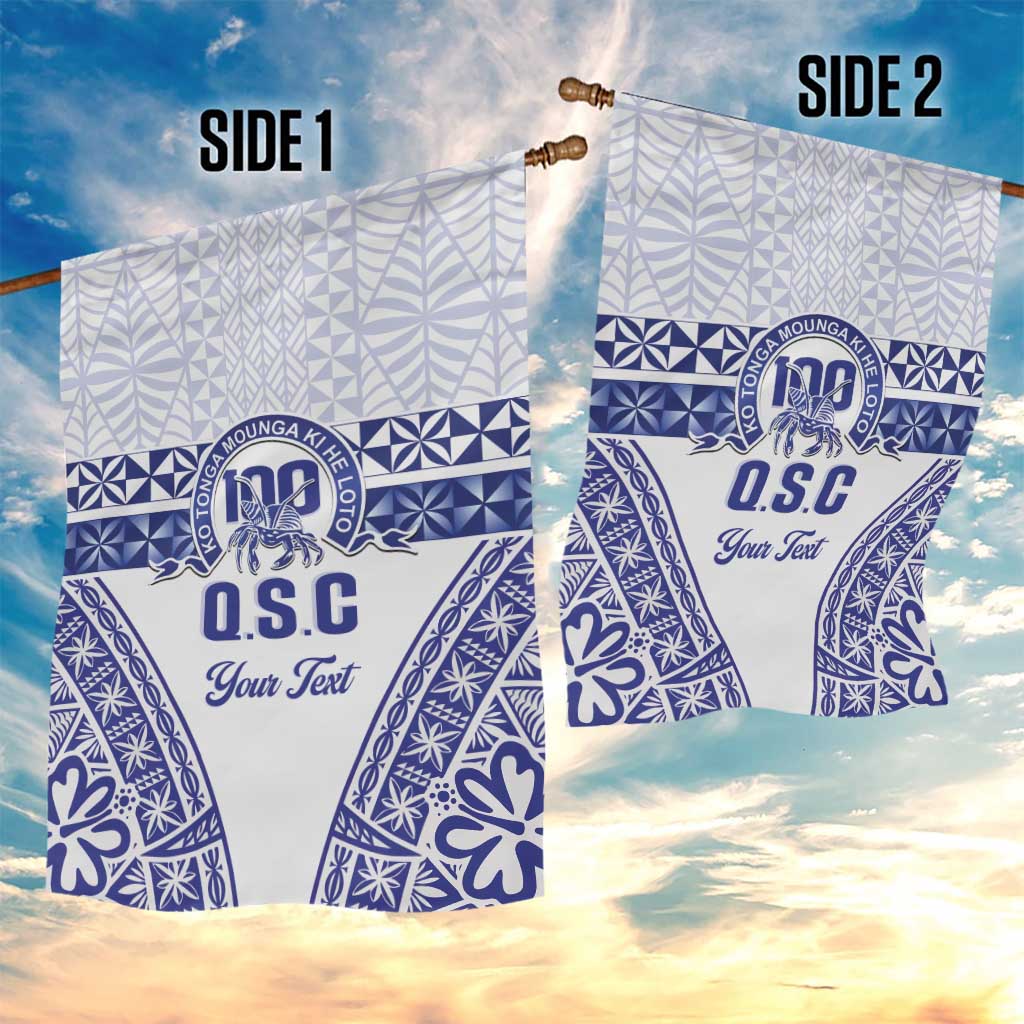 Personalised Queen Salote College Garden Flag Kolisi Fefine 100th Anniversary Kupesi White - Polynesian Pride