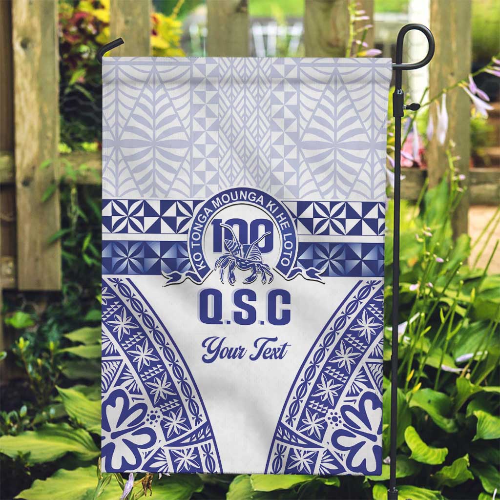 Personalised Queen Salote College Garden Flag Kolisi Fefine 100th Anniversary Kupesi White - Polynesian Pride
