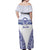 Personalised Queen Salote College Off Shoulder Maxi Dress Kolisi Fefine 100th Anniversary Kupesi White - Polynesian Pride