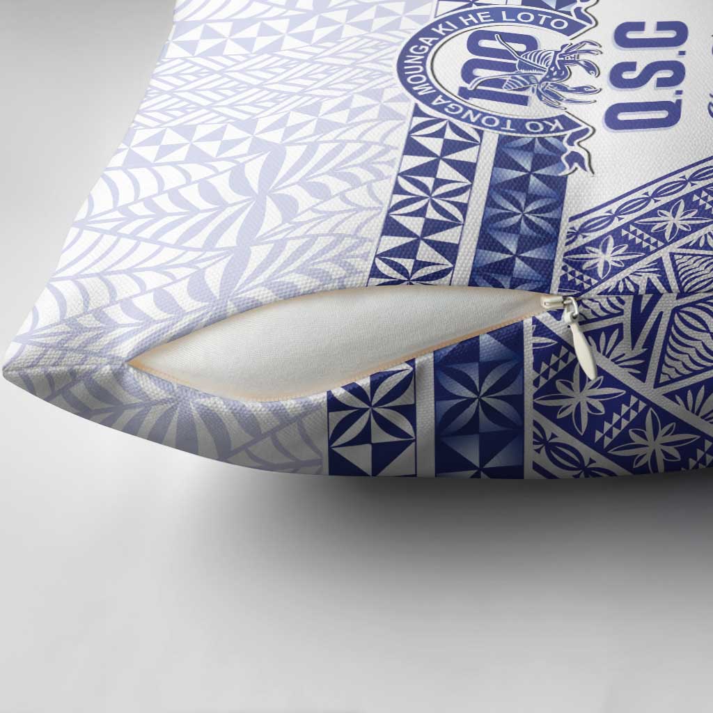 Personalised Queen Salote College Pillow Cover Kolisi Fefine 100th Anniversary Kupesi White - Polynesian Pride