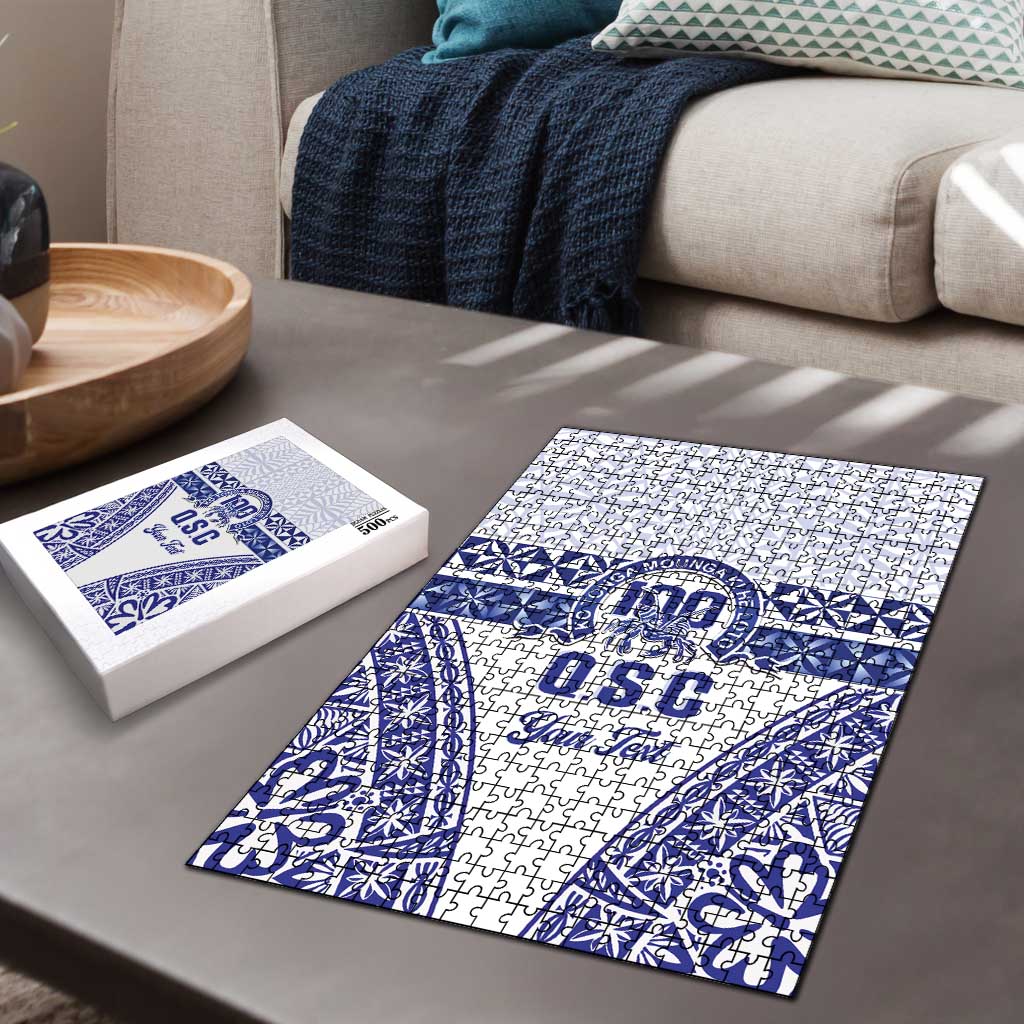 Personalised Queen Salote College Puzzle Kolisi Fefine 100th Anniversary Kupesi White - Polynesian Pride