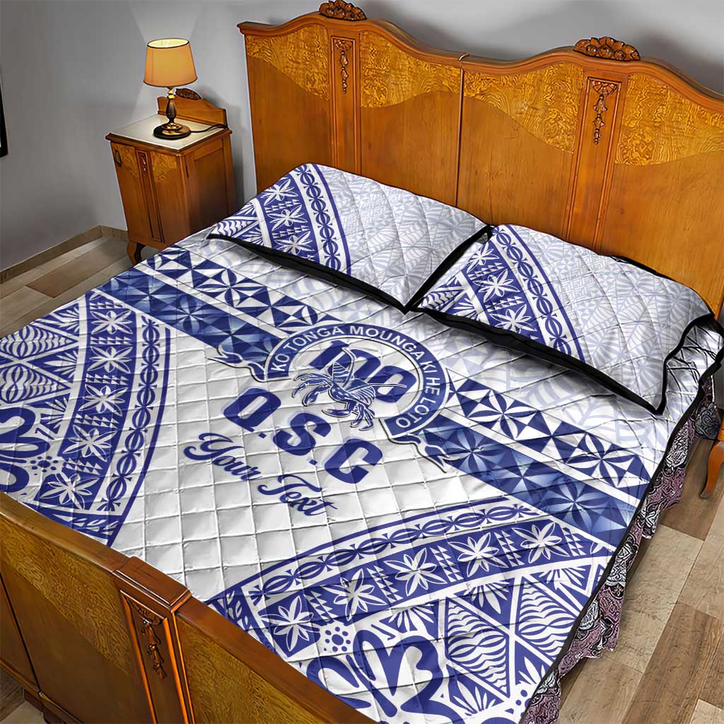 Personalised Queen Salote College Quilt Bed Set Kolisi Fefine 100th Anniversary Kupesi White - Polynesian Pride