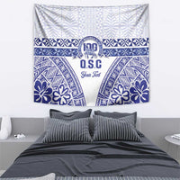 Personalised Queen Salote College Tapestry Kolisi Fefine 100th Anniversary Kupesi White - Polynesian Pride