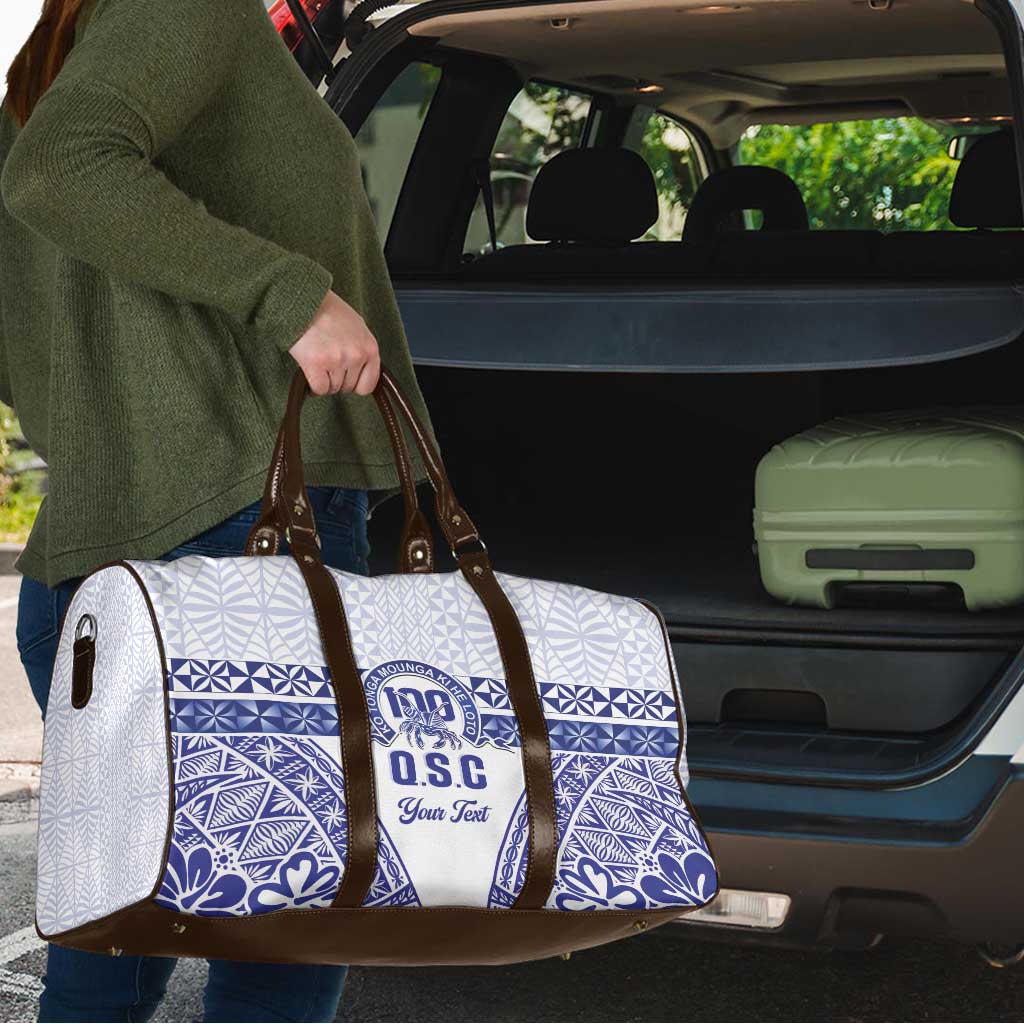 Personalised Queen Salote College Travel Bag Kolisi Fefine 100th Anniversary Kupesi White - Polynesian Pride