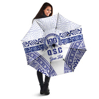 Personalised Queen Salote College Umbrella Kolisi Fefine 100th Anniversary Kupesi White - Polynesian Pride