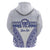 Personalised Queen Salote College Zip Hoodie Kolisi Fefine 100th Anniversary Kupesi White - Polynesian Pride