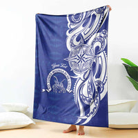 Personalised Queen Salote College Blanket QSC Est 1926 Ngatu Pattern - Polynesian Pride