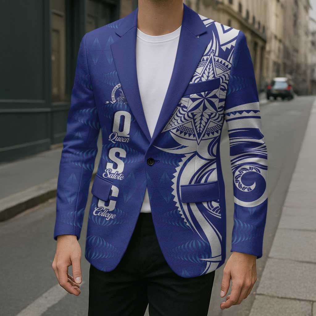 Personalised Queen Salote College Blazer QSC Est 1926 Ngatu Pattern - Polynesian Pride