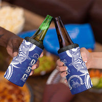 Personalised Queen Salote College 4 in 1 Can Cooler Tumbler QSC Est 1926 Ngatu Pattern - Polynesian Pride