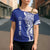 Personalised Queen Salote College Cross Shoulder Shirt QSC Est 1926 Ngatu Pattern - Polynesian Pride