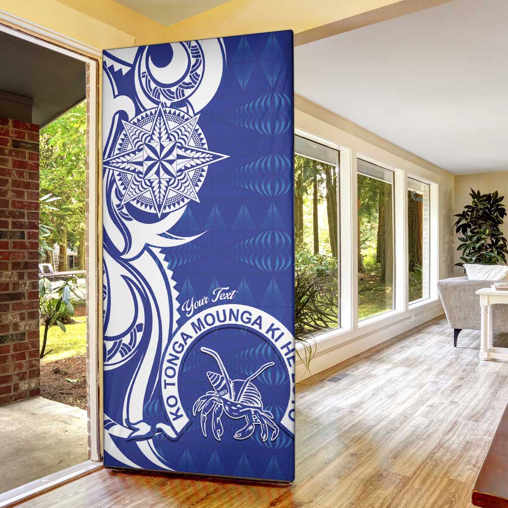 Personalised Queen Salote College Door Cover QSC Est 1926 Ngatu Pattern - Polynesian Pride