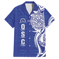 Personalised Queen Salote College Family Matching Short Sleeve Bodycon Dress and Hawaiian Shirt QSC Est 1926 Ngatu Pattern - Polynesian Pride
