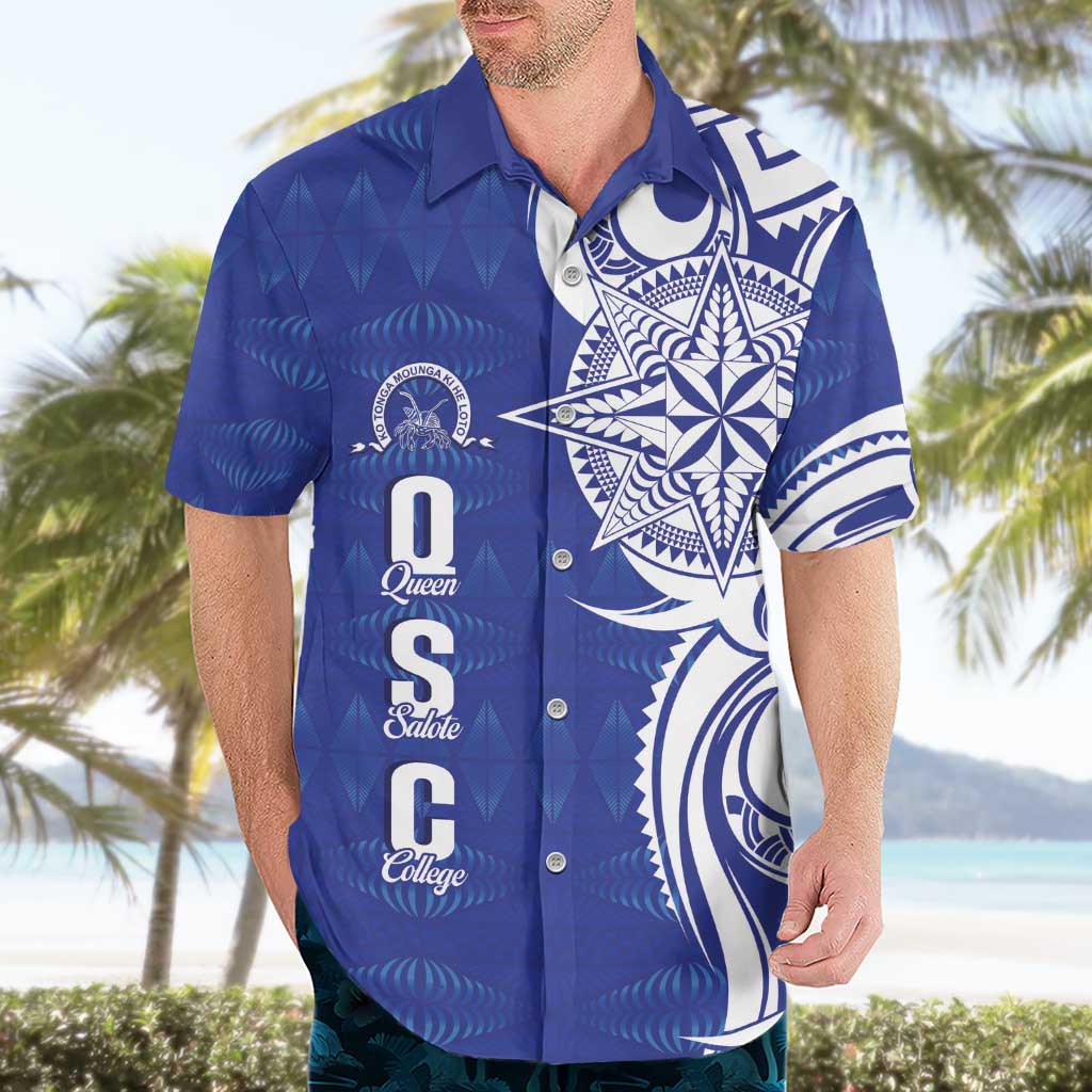 Personalised Queen Salote College Hawaiian Shirt QSC Est 1926 Ngatu Pattern - Polynesian Pride