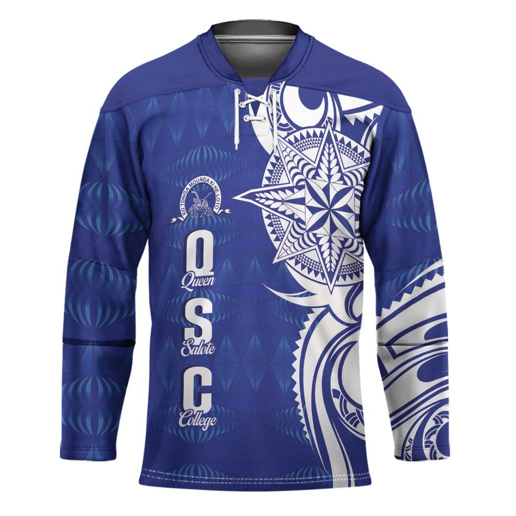 Personalised Queen Salote College Hockey Jersey QSC Est 1926 Ngatu Pattern - Polynesian Pride