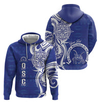 Personalised Queen Salote College Hoodie QSC Est 1926 Ngatu Pattern - Polynesian Pride
