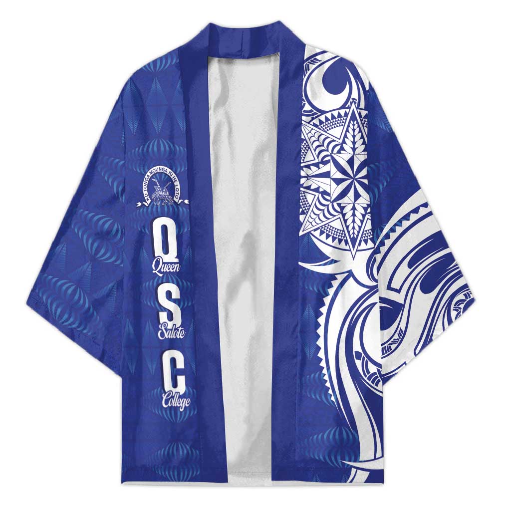 Personalised Queen Salote College Kimono QSC Est 1926 Ngatu Pattern - Polynesian Pride