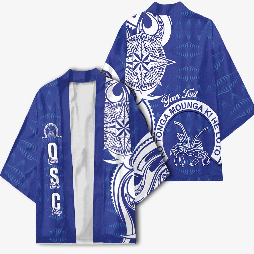Personalised Queen Salote College Kimono QSC Est 1926 Ngatu Pattern - Polynesian Pride