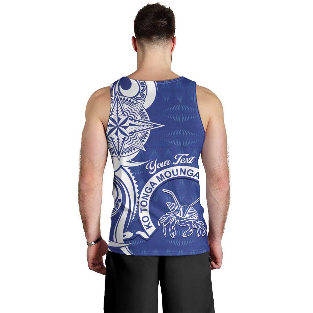 Personalised Queen Salote College Men Tank Top QSC Est 1926 Ngatu Pattern - Polynesian Pride