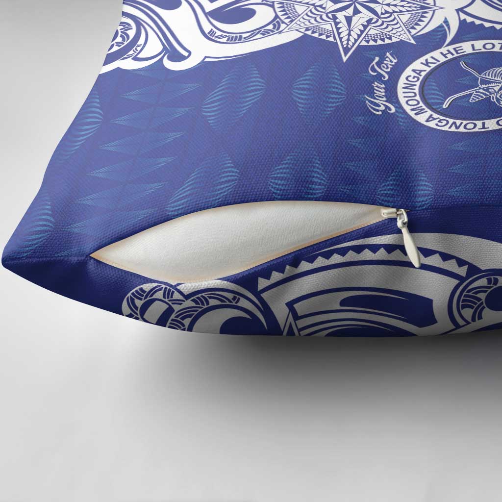 Personalised Queen Salote College Pillow Cover QSC Est 1926 Ngatu Pattern - Polynesian Pride