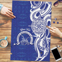 Personalised Queen Salote College Puzzle QSC Est 1926 Ngatu Pattern - Polynesian Pride