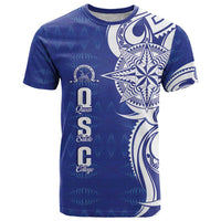 Personalised Queen Salote College T Shirt QSC Est 1926 Ngatu Pattern - Polynesian Pride