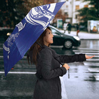 Personalised Queen Salote College Umbrella QSC Est 1926 Ngatu Pattern - Polynesian Pride