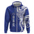 Personalised Queen Salote College Zip Hoodie QSC Est 1926 Ngatu Pattern - Polynesian Pride