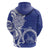 Personalised Queen Salote College Zip Hoodie QSC Est 1926 Ngatu Pattern - Polynesian Pride