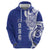 Personalised Queen Salote College Zip Hoodie QSC Est 1926 Ngatu Pattern - Polynesian Pride