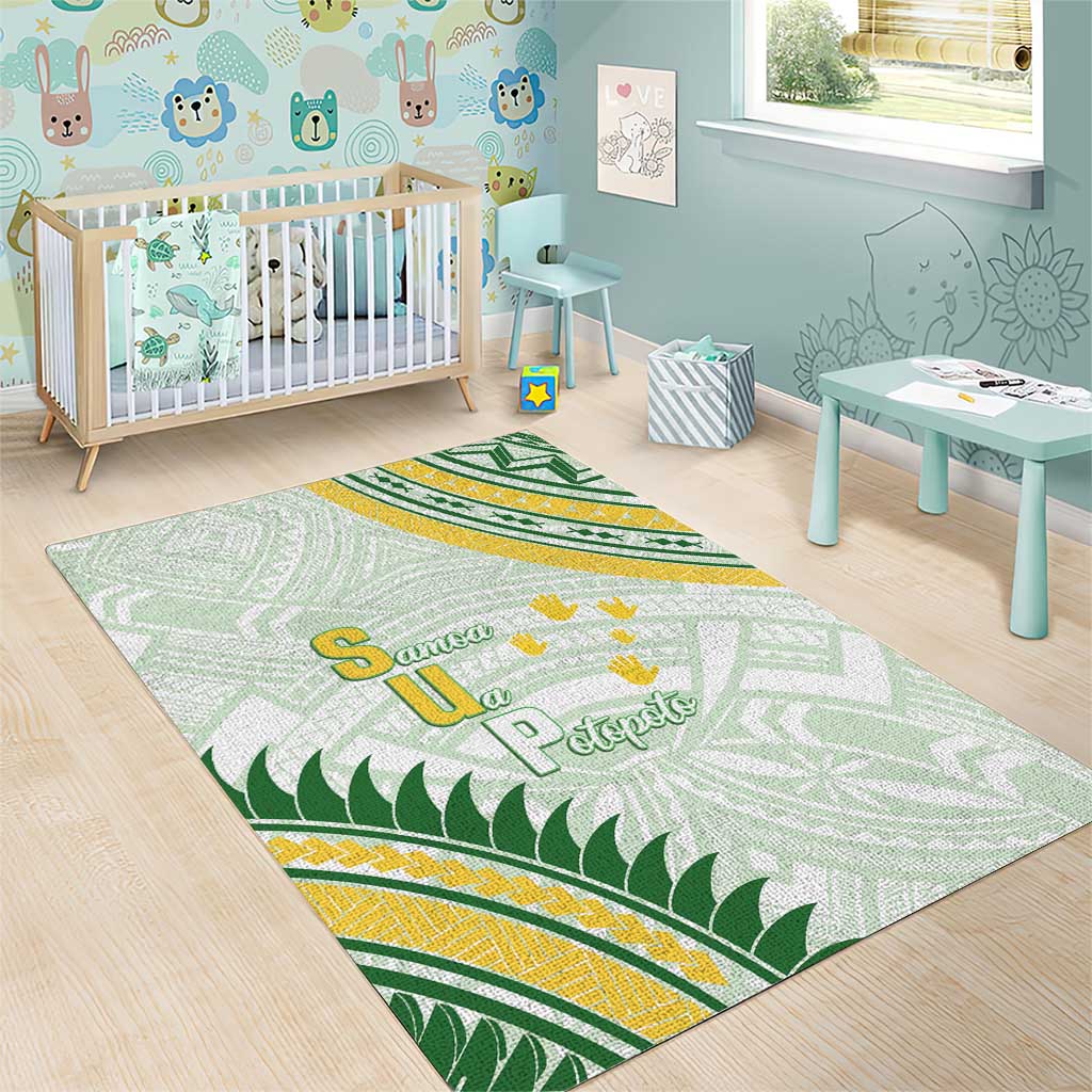 Samoa Ua Potopoto Area Rug SUP Est 2025 Samoan Pattern - Polynesian Pride