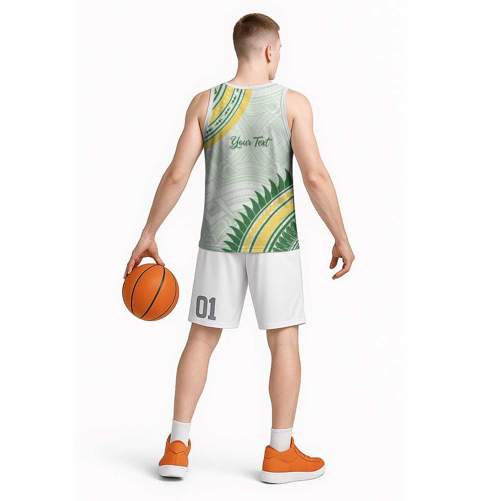 Personalised Samoa Ua Potopoto Basketball Jersey SUP Est 2025 Samoan Pattern LT14 - Polynesian Pride