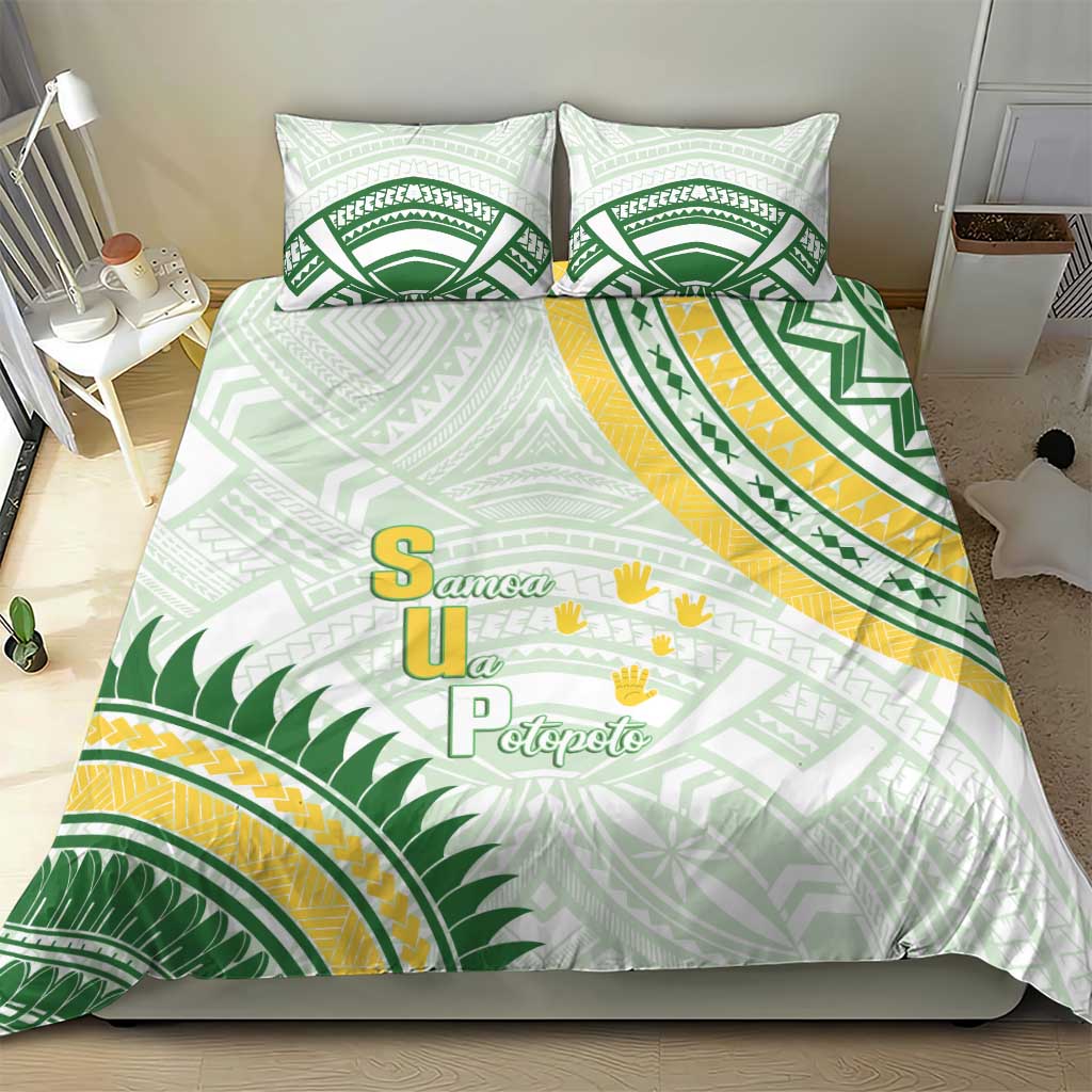 Samoa Ua Potopoto Bedding Set SUP Est 2025 Samoan Pattern - Polynesian Pride