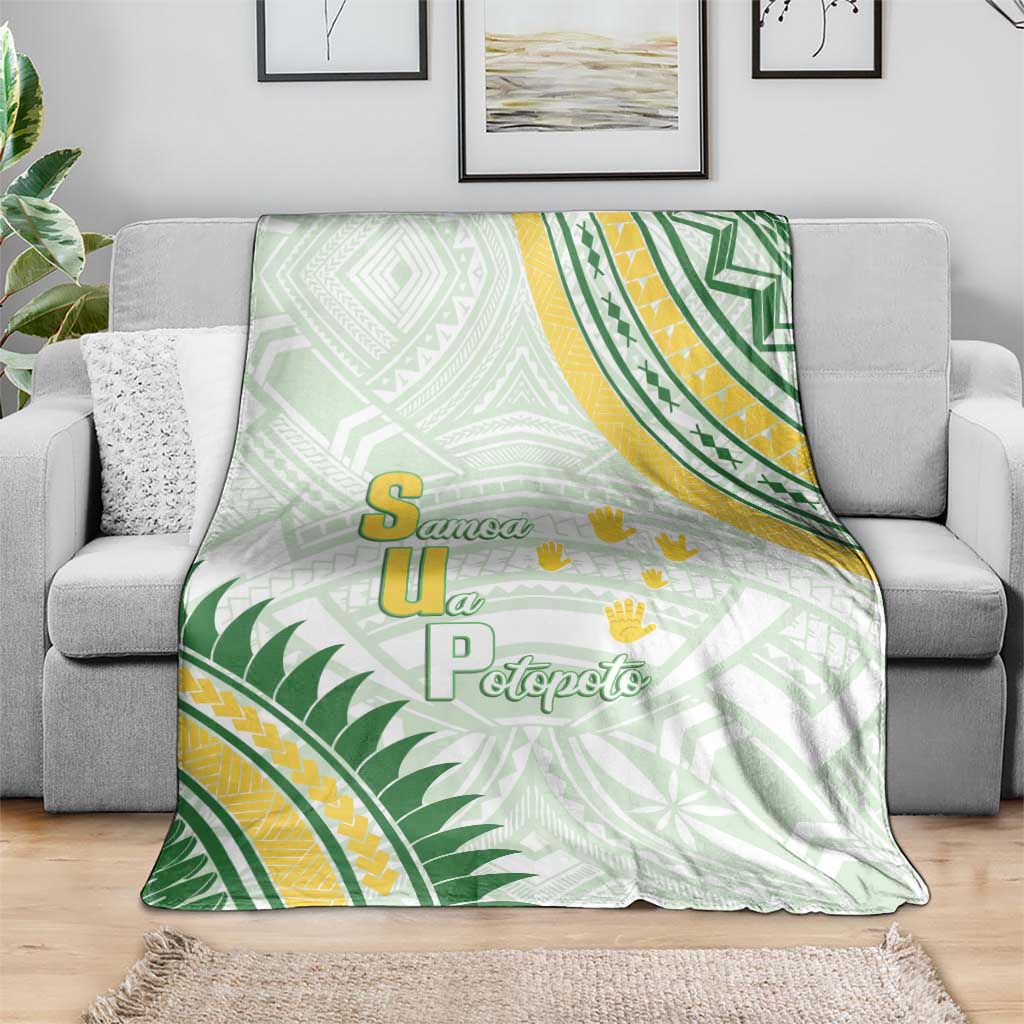 Samoa Ua Potopoto Blanket SUP Est 2025 Samoan Pattern - Polynesian Pride