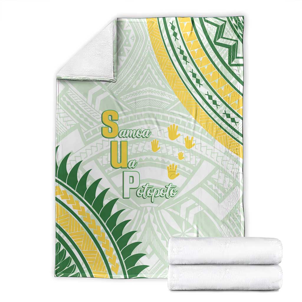 Samoa Ua Potopoto Blanket SUP Est 2025 Samoan Pattern - Polynesian Pride