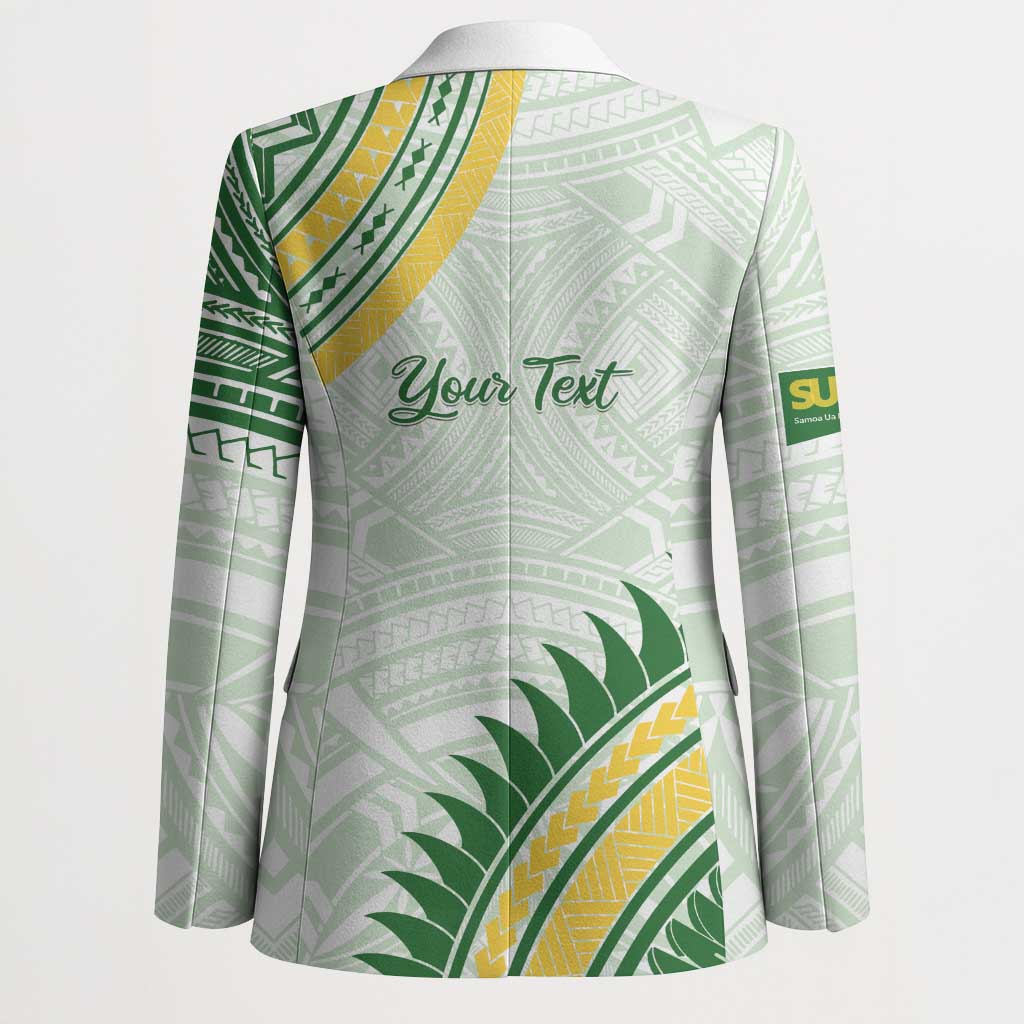Personalised Samoa Ua Potopoto Blazer SUP Est 2025 Samoan Pattern LT14 - Polynesian Pride