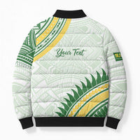 Personalised Samoa Ua Potopoto Bomber Puffer Jacket SUP Est 2025 Samoan Pattern LT14 - Polynesian Pride